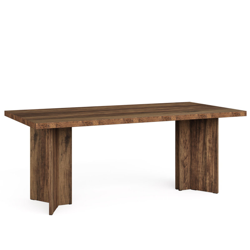 63" Farmhouse Executive Desk, Dark Walnut