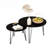 27.56" Round Nesting Coffee Table Set of 2, Marble Top & Sturdy Metal Base for Living Room Bedroom-1154793686