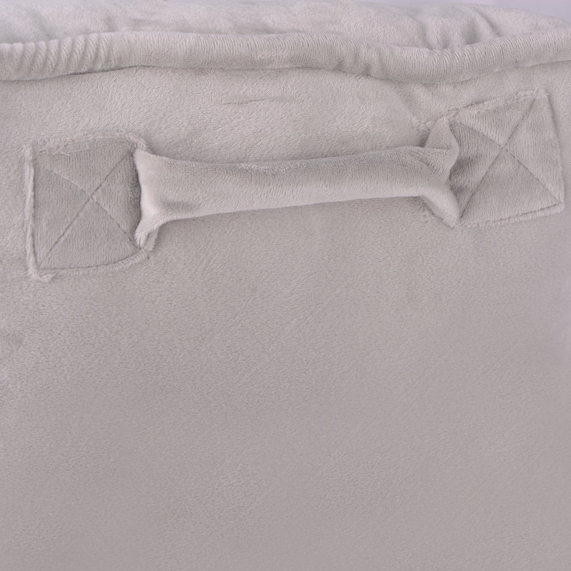 Supersoft Bedrest Pillow Cover & Insert, Light Gray
