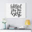 Blessed by the Best 1 Piece Wrapped Canvas Wall Art-800554856