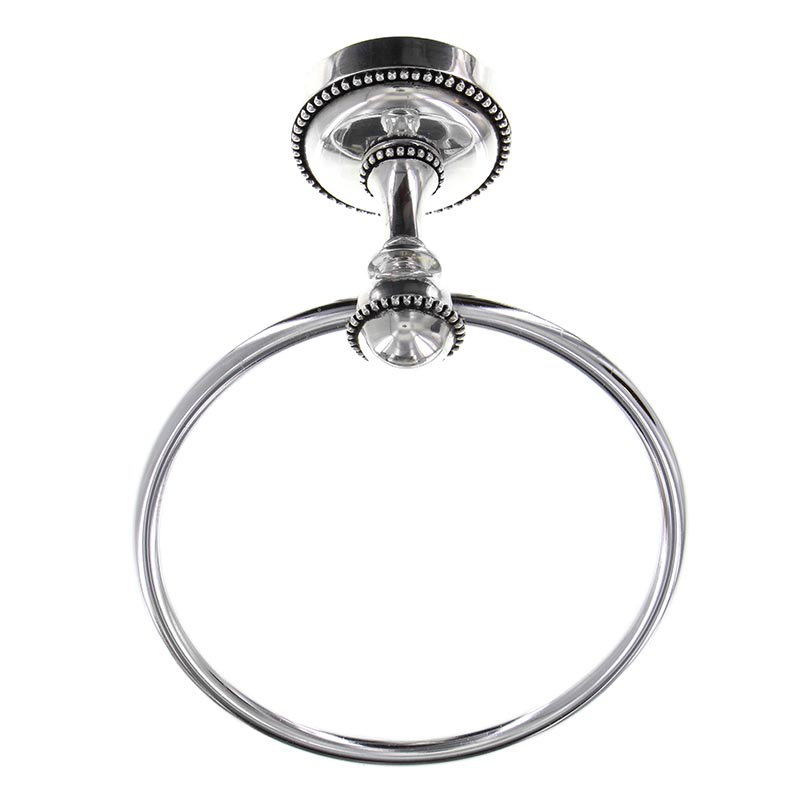 Equestre Towel Ring, Vintage Pewter