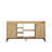 Industrial Console Table with Metal Legs, Sapphire & Black, 63.0 x 33.5 x 15.7 inches | 100% Melamine Coated Particle Board, Thickness: 0.7 inches | Multiple Shelves for Storage, Stylish & Functional Design for Modern Spaces