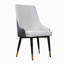 Chaises de salle à manger modernes en cuir PU - Chaises de cuisine ergonomiques à haut dossier avec pieds en acier au carbone, imperméables et faciles à nettoyer, pour le salon, le restaurant, le bureau (ensemble de 2)