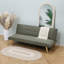 3 Seater Linen Sofa Bed-1931527037