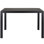 Garden Table With Aluminium Frame, 110 X 70 Cm, Wpc Balcony Table, Weatherproof, Rectangular Patio Table, Outdoor Dining Table, Heat And Weather Resistant, Non-slip, Black