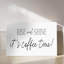 Impression sur toile encadrée 1Pc, Rise and Shine It's Coffee Time, art mural amusant pour la salle à manger Kitchen Cafe