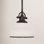 Maybery Dimmable Dome Single Light Pendant
