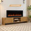FLAMEKO Winslow Wall Mounted/Media Wall/Free Standing Fireplace With Realistic Flame Effect Heater 9 Colour Flame Effect-493545990