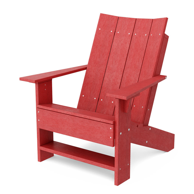 Chaise Adirondack contemporaine, Rouge cardinal