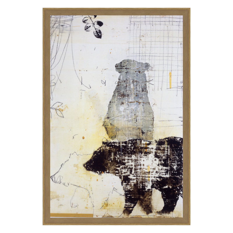Ursine II Print by Atkinson, Patrick, Oak Single Picture Framed