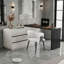 Bureau moderne 60,43 po avec rangement à 6 tiroirs, bureau à domicile réversible Modern