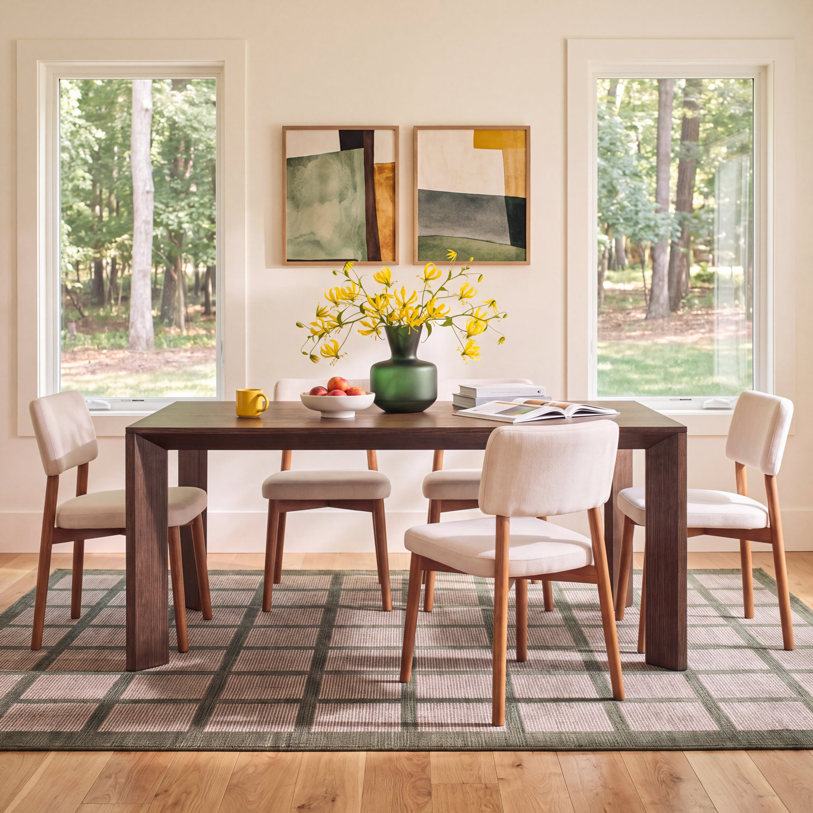 Dining Table, 30" H x 70.87" L x 35.43" W, Brown