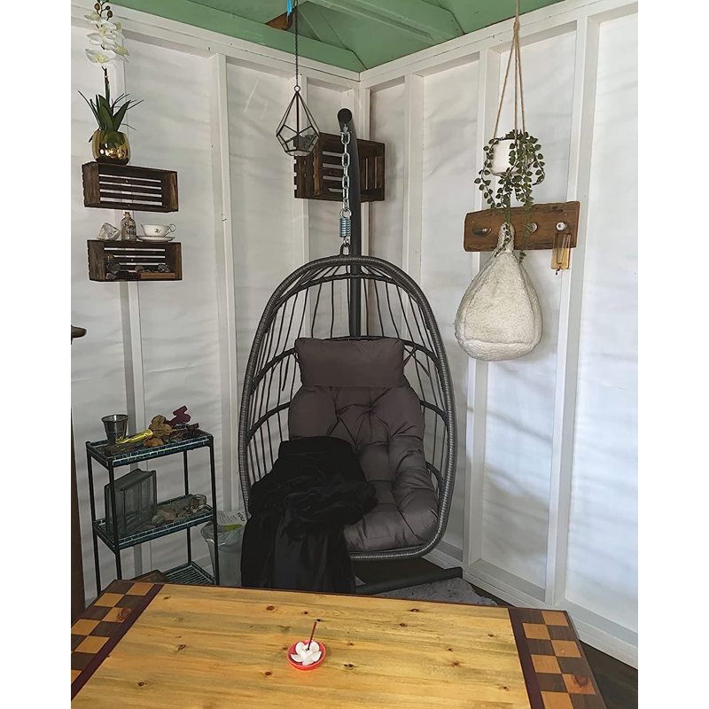 Calwa 1 Person Egg Chair with Stand