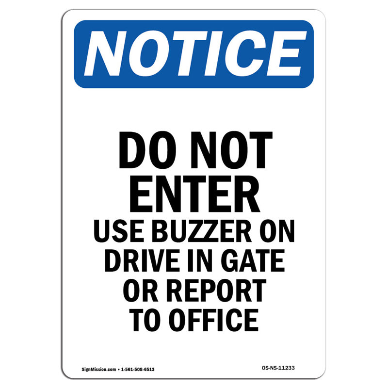 Notice Sign