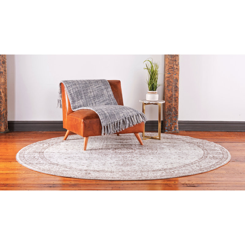 Oriental Indoor Rug, Round 5'1"