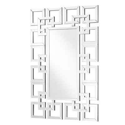Stillings Wood Flat Wall Mirror
