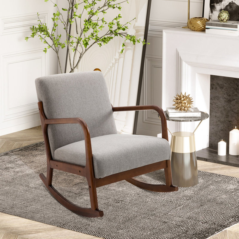 Chaise berçante Lievens, Gris