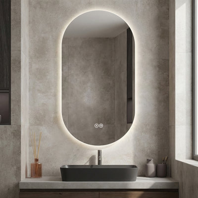 Oval Wall Vanity Mirror