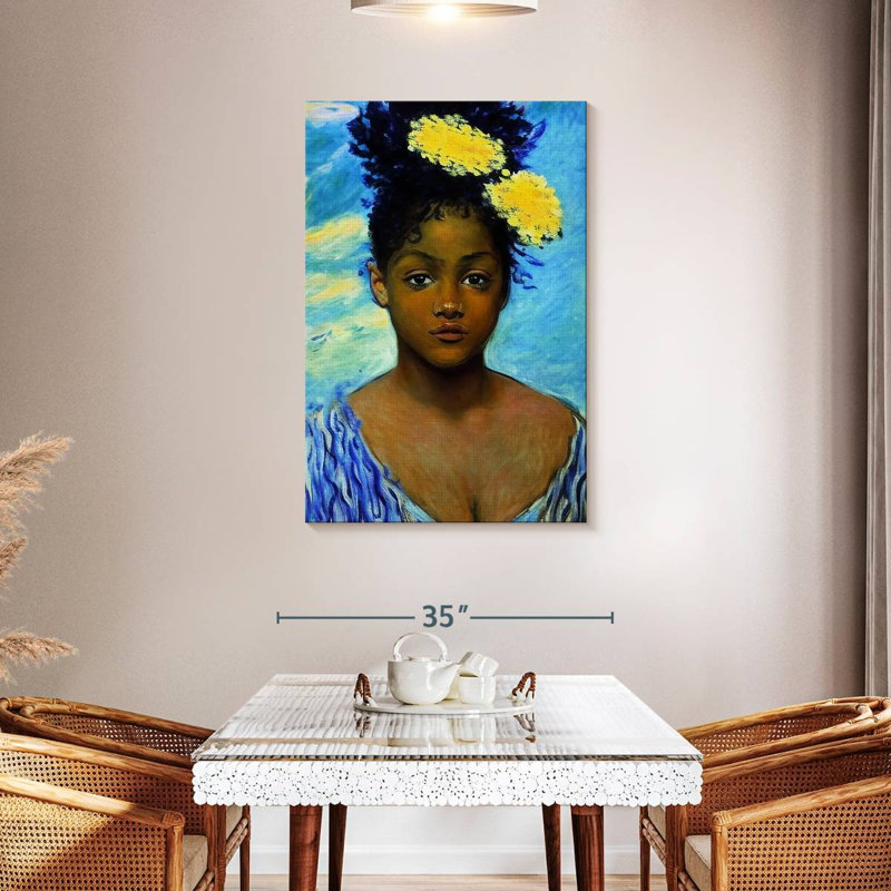 Leisha African Charm, 45" H x 30" W