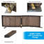 2 pièces chaise de patio pliante turquoise