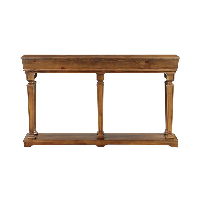 Console polyvalente en chêne pour le salon - s'adapte à divers styles de décors avec finition rectangulaire et pieds stables