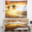 Tapisserie coucher de soleil seascape caraïbes mer-28501846