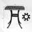 Cast Aluminum Outdoor Side Table, All Weather Round Patio Coffee Table Porch Table Outdoor Bistro Table Outdoor End Table-1269355873