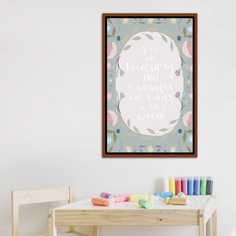 Décoration murale Border, H 40 po x l 26 po x P 1,5 po, Toile classique avec cadre brun
