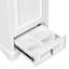 Meuble-lavabo de 20 po avec lavabo en céramique, porte à fermeture en douceur, tablette ajustable en forme de U, tiroir de compartiment et support de porte, style moderne, conception peu encombrante