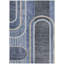Tapis extérieur lavable et antidérapant bleu et noir 8 pi x 10 pi-125217135