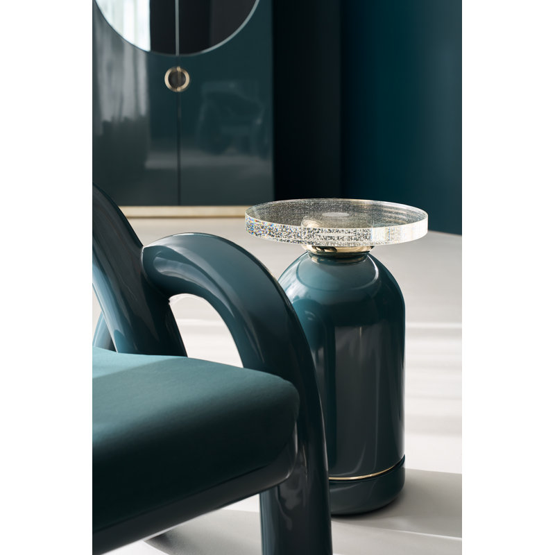 Gelee Accent Table - Chocolate, Green