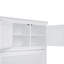 Grand lit avec armoires blanches - Désencombrez votre chambre avec rangement fonctionnel et conception pliable