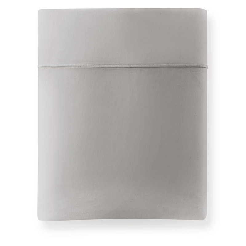 Soprano 420 Thread Count 100% Cotton Flat Sheet, King Flat Sheet, Barely Blue