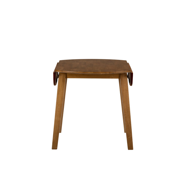 Iyad 3-piece Solid Wood Drop Leaf Dining Set With Slatback Chairs - Caramel, Honey