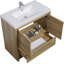 Meuble-lavabo simple 35,5 po avec plateau en acrylique Rosnel