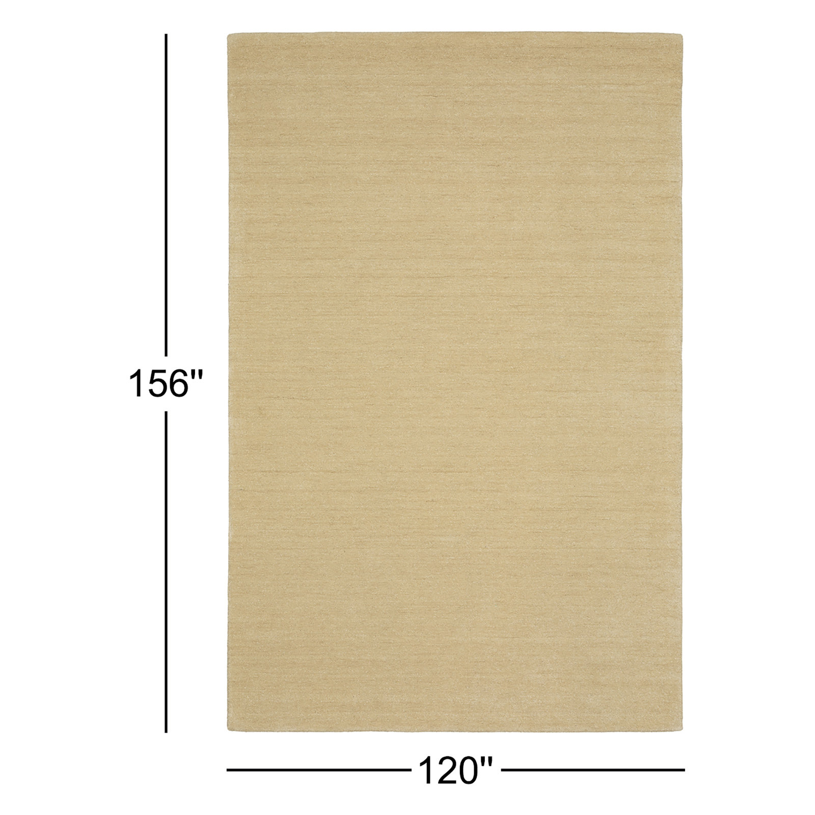 Yolandi Handmade Wool Beige Rug, Rectangle 10' x 13'
