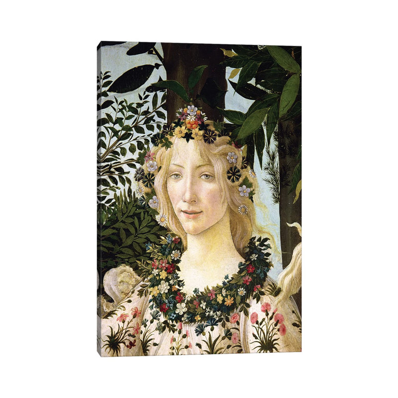 Flora, Detail From The Primavera, C.1478 by Sandro Botticelli - Wrapped Canvas Gallery-Wrapped Canvas Giclée