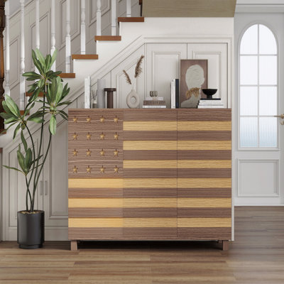 55"Buffet Sideboard Cabinet Storage: Versatile Kitchen Storage Cabinet With Hand Carved Craftsmanship Featuring 2 Drawers And 3 Doors