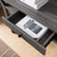 Console avec un tiroir et deux tablettes ouvertes-243276551