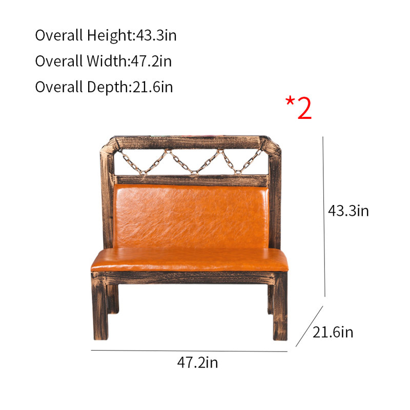Banc rembourré en similicuir Jisela