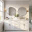Miroir de salle de bain biseauté-489655379