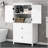Versatile Bathroom Cabinet With Adjustable Shelves And Multiple Storage Options-292316729