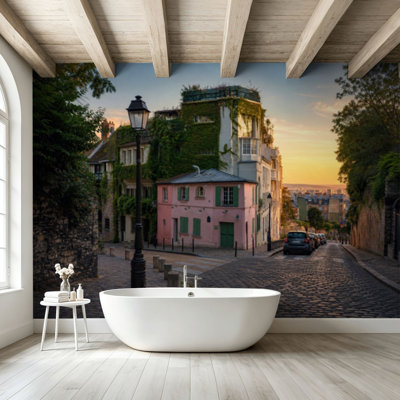 Papier peint adhésif autocollant et amovible Montmartre Paris France