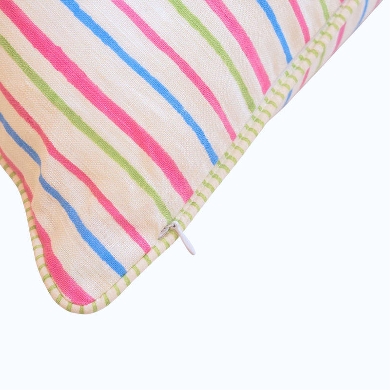 Housse de coussin en lin Milaap, 20 po x 20 po