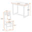 Ensemble de table de salle à manger 5 pièces à hauteur de comptoir rustique avec 4 chaises rembourrées pour petite salle à manger-1902611381