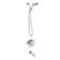 Meena Single Handle Tub/Shower with Handshower, Valve Included
