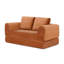 Canapé-lit convertible 2 en 1 pliant, canapé-lit en velours côtelé moderne avec 2 * coussins, causeuse futon rembourrée et désossée avec lit escamotable, canapé modulaire pliant pour le salon orange-381683092