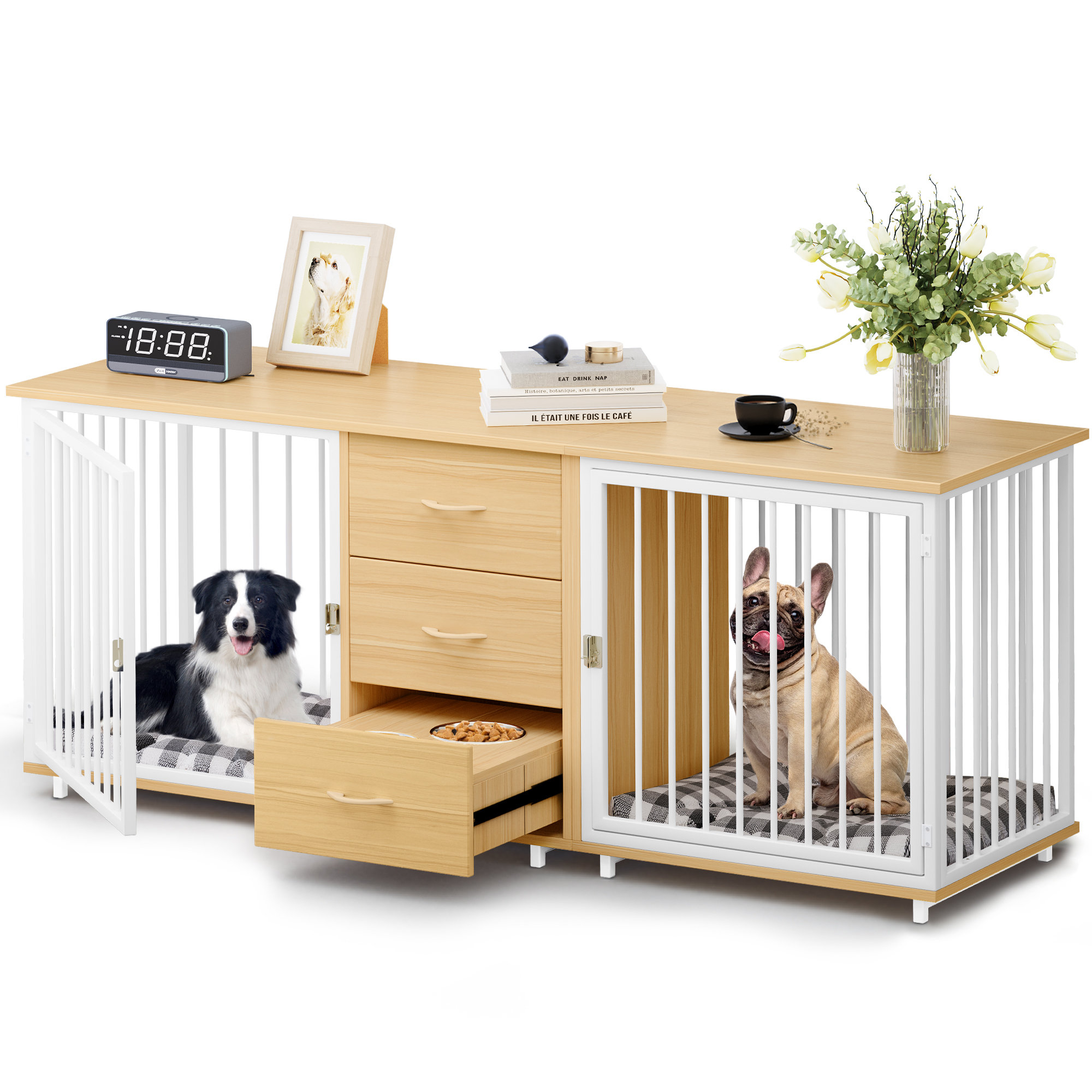 Archie & Oscar FROME 2-in-1 Furniture-Style Dog Crate with Drawers DDDC9D02C63049C7AAA9BEA32F929D0C