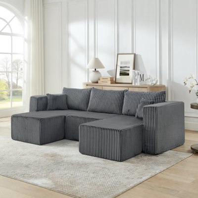 Modern Compact Modular Sectional,Compressed Sofa with Modern Minimalist Style, Ultra-Comfy Compression Modular Sofa with Space-Saving Efficient Design