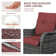Chalsea 4 - Person Swivel Glide Chair Outdoor Seating Group with Fire Pit with Cushions